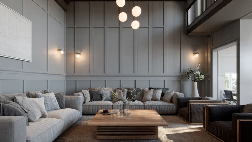 20 Wainscoting Ideas to Transform Your Home with Style & Elegance 4 3. Board and Batten Wainscoting