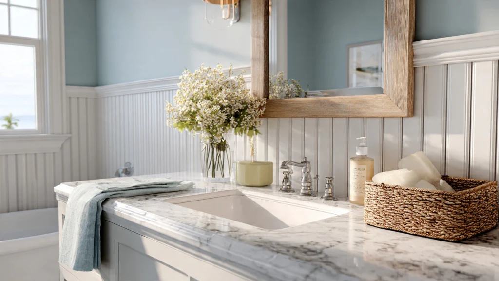 20 Wainscoting Ideas to Transform Your Home with Style & Elegance 5 4. Beadboard Wainscoting for Cozy Spaces