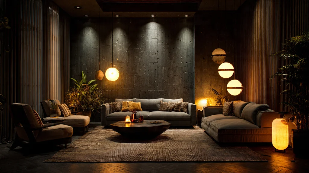20 Moody Living Room Ideas for a Dark, Dramatic & Luxury Interior 6 Moody Living Room with Dark Brown & Chocolate Tones