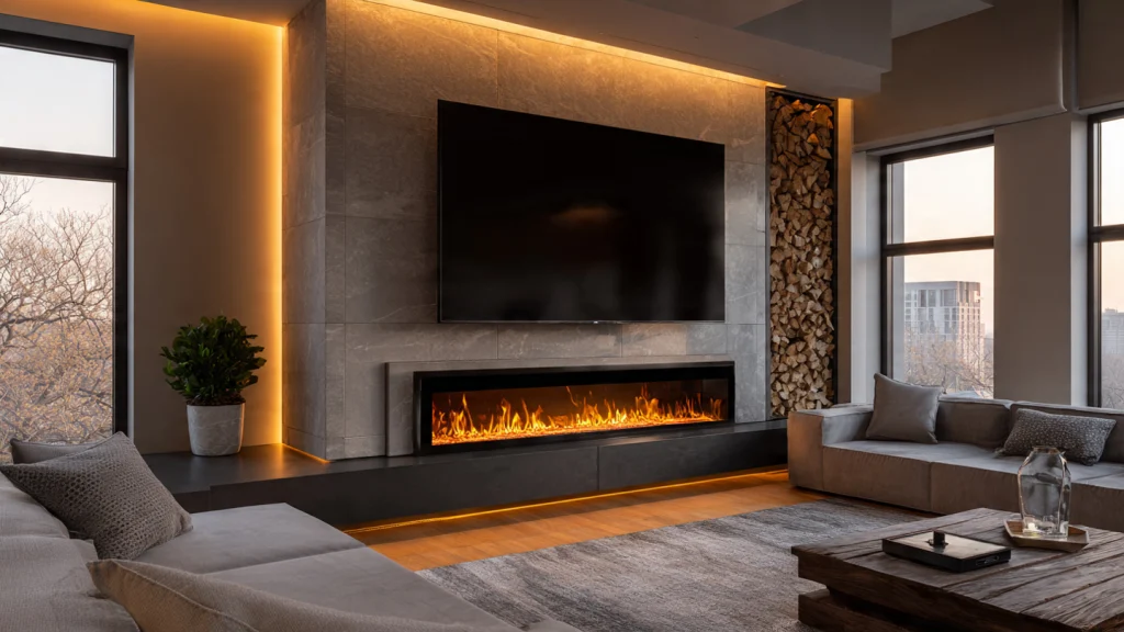 20 Fireplace Ideas to Create a Warm, Stylish & Cozy Home 6 Electric Fireplace for Apartments