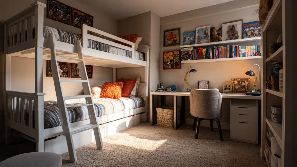20 Kids Room Design Ideas That Are Fun, Smart & Future-Ready 6 5. 20 Kids Room Design for Small Rooms