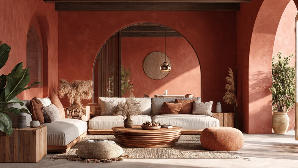 15 Color Drenching Interior Ideas for a Bold & Luxurious Home 6 Terracotta Color Drenching