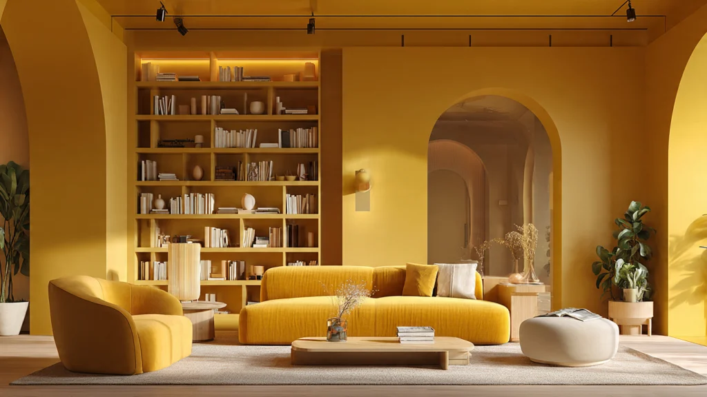 15 Color Drenching Interior Ideas for a Bold & Luxurious Home 8 Mustard Yellow Color Drenching